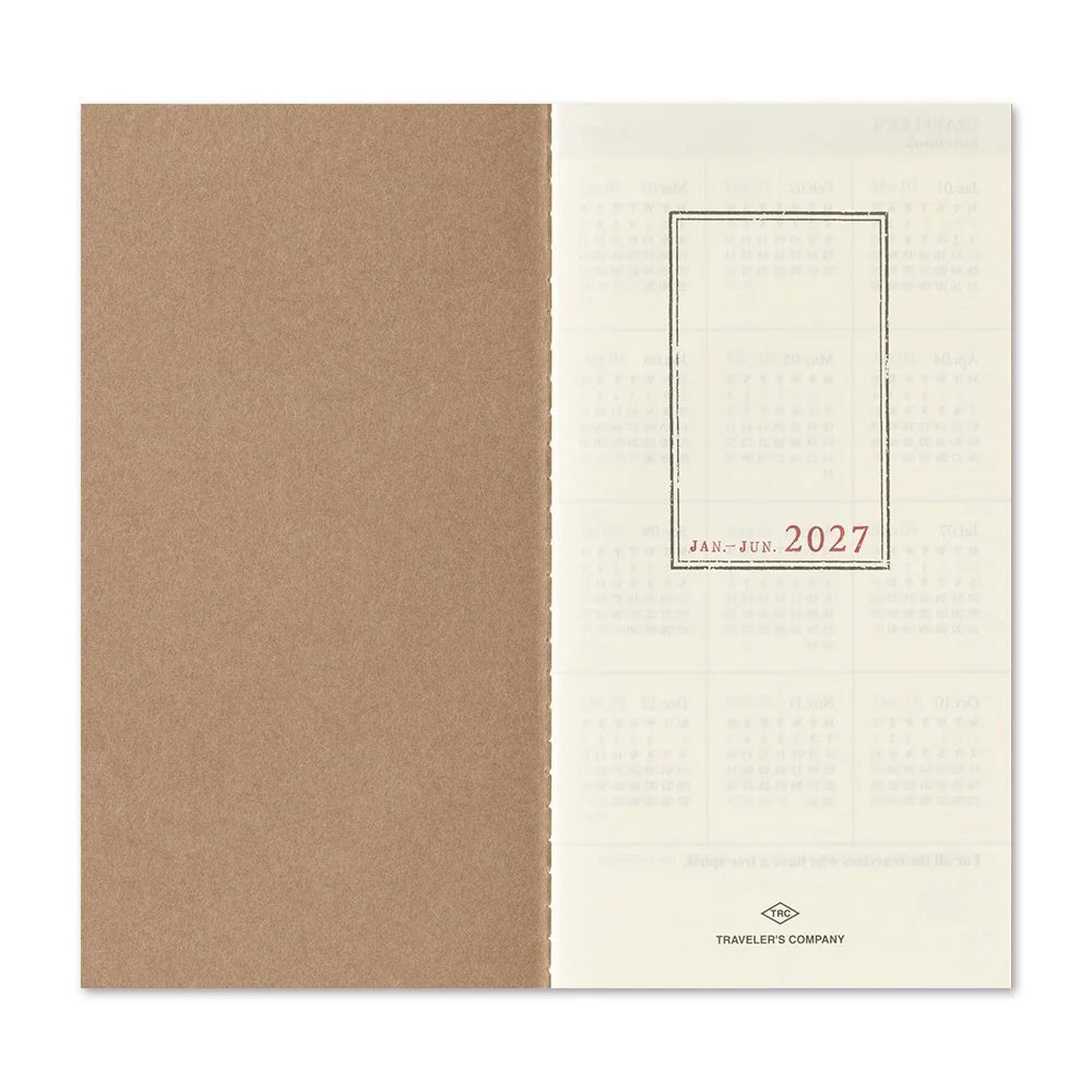TRAVELER'S notebook - agenda semainier 2027 (regular size) - 