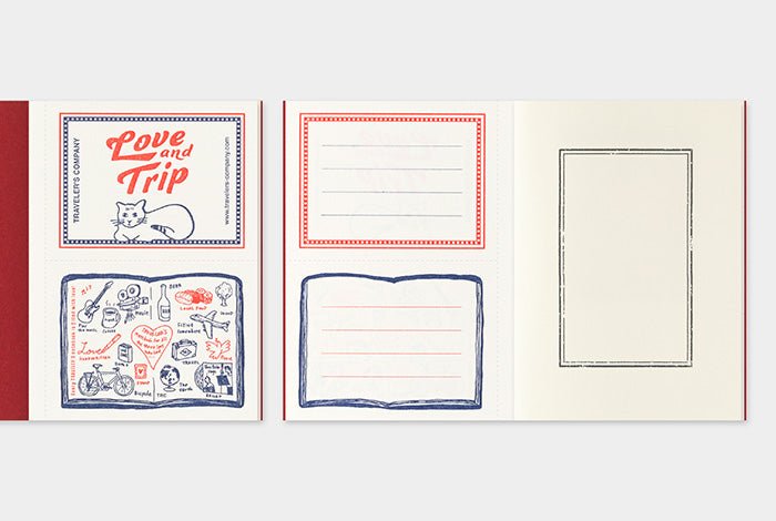 TRAVELER'S notebook LOVE AND TRIP Red - passport size - rouge - 