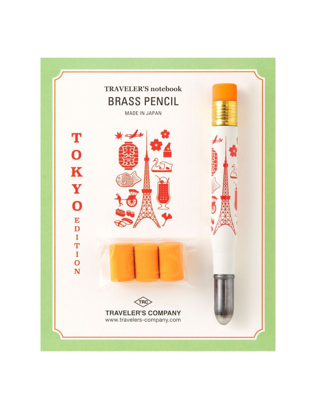 TRAVELER'S notebook - porte - crayon en laiton TOKYO EDITION - TN Passport size / TN Regular size - 