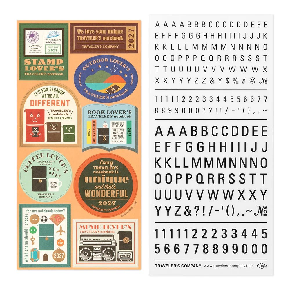 TRAVELER'S notebook - set de stickers 2027 - 