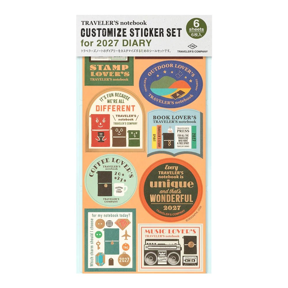TRAVELER'S notebook - set de stickers 2027 - 