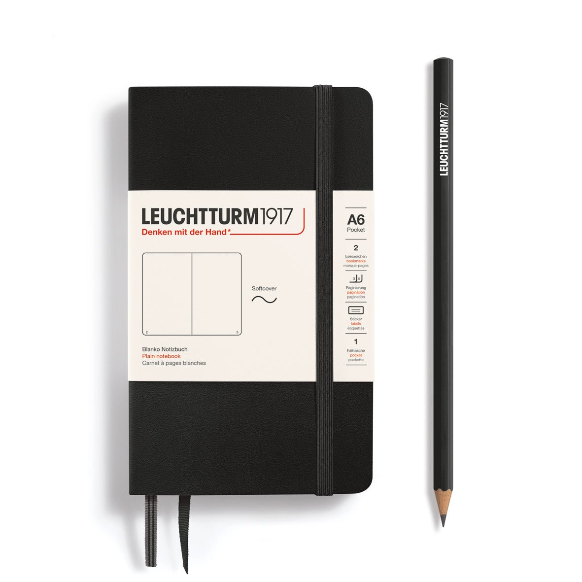 Carnet LEUCHTTURM1917 Classic Souple Uni - A6 - Uni - Black - 4004117328251
