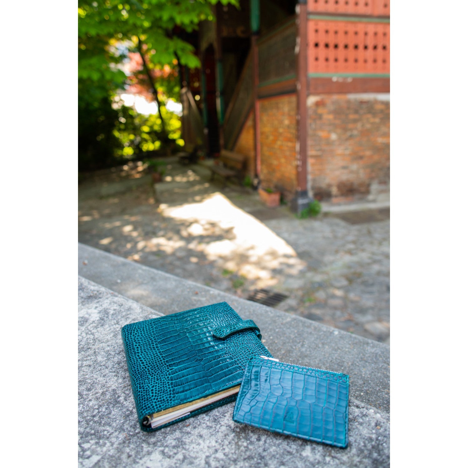 Organiseur Mignon AK17 Croco Savannah - 18.5 x 16.8 cm - 1 semaine sur 2 pages - Colvert -