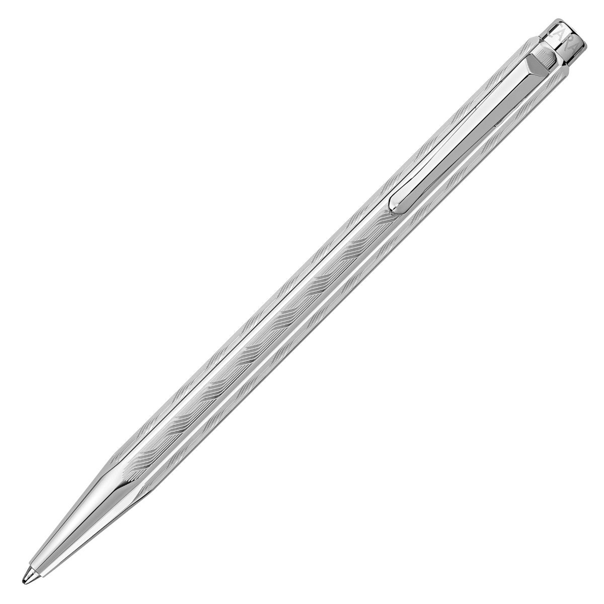 Set stylo bille CARAN D'ACHE Ecridor Tressé Platiné Édition Spéciale - Medium (M) - Argenté - -