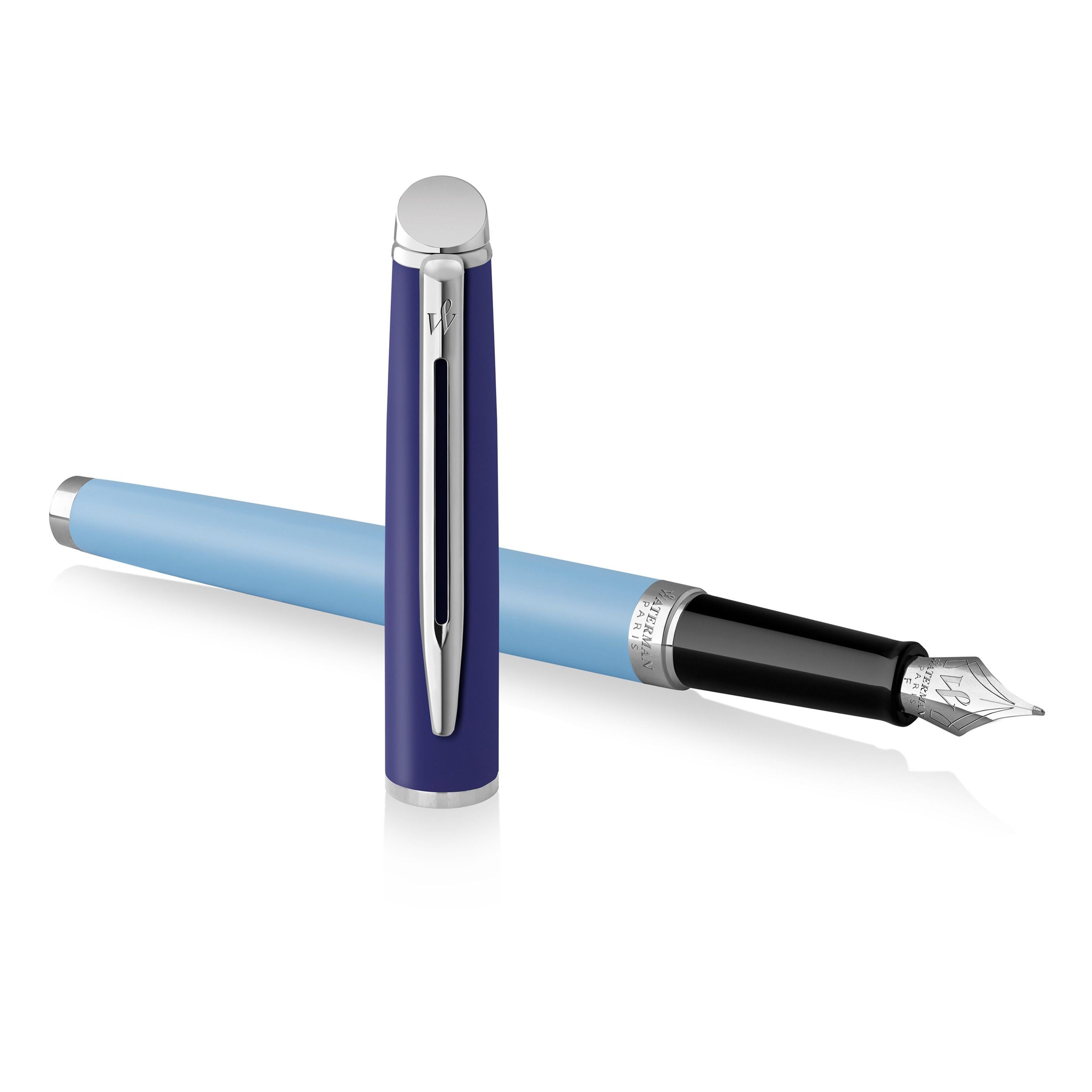 Stylo plume WATERMAN Hemisphère Colour Blocking - Fine (F) - Bleu Clair - 3026981799242