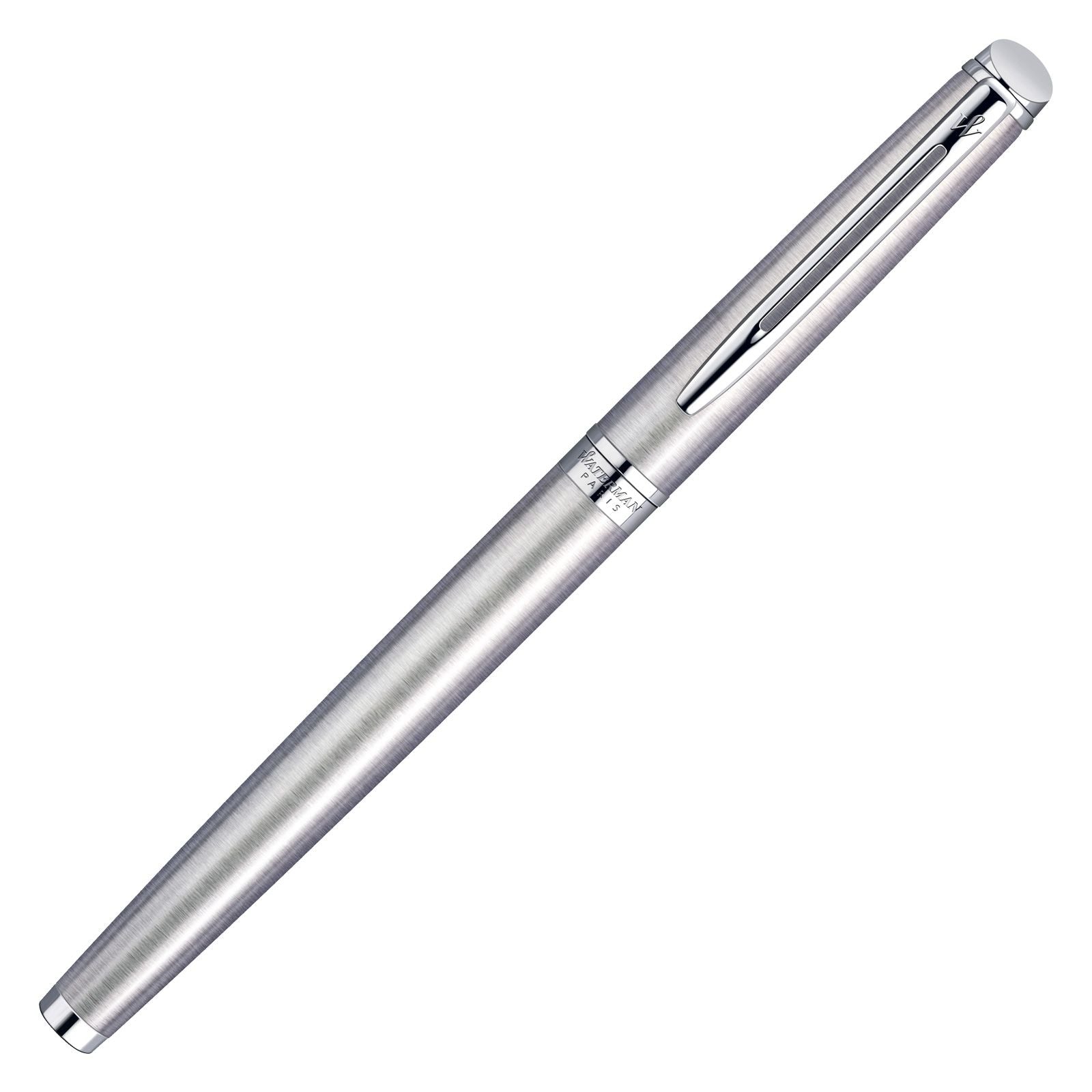 Stylo plume WATERMAN Hémisphère - Fine (F) - Acier Métallisé CT - -
