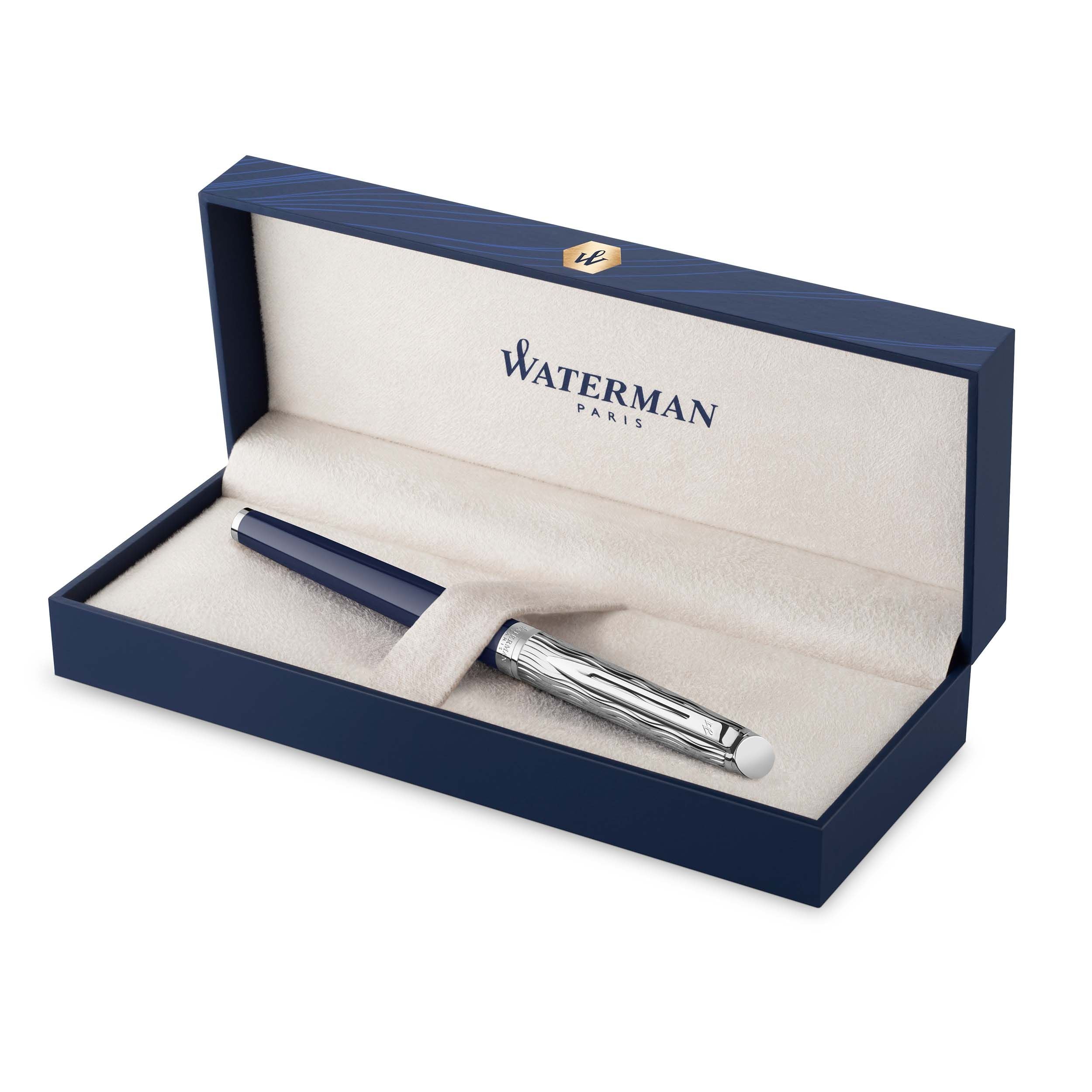 Stylo plume WATERMAN Hémisphère l'Essence du Bleu - Fine (F) - Bleu - 3026981664670