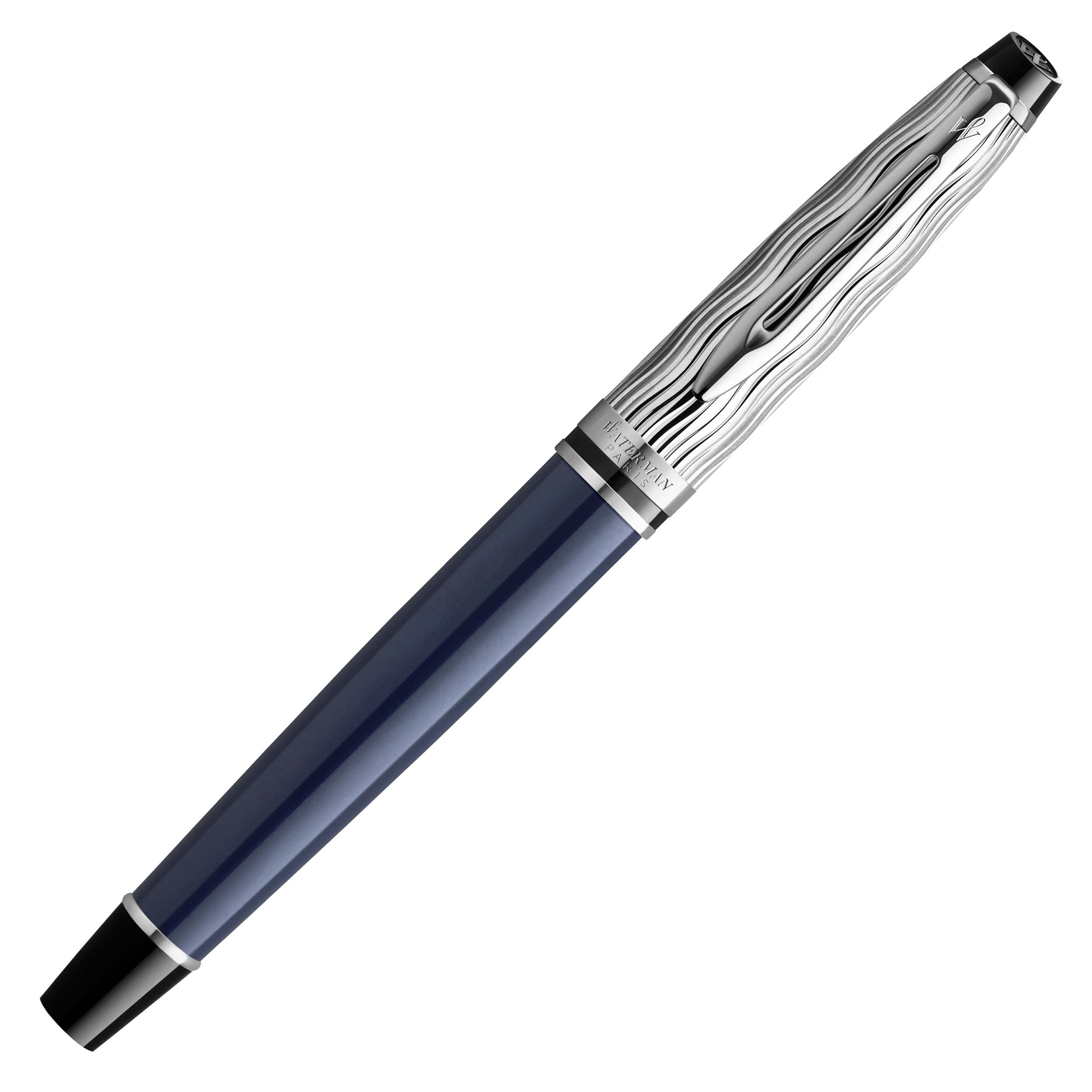 Stylo roller WATERMAN Expert l'Essence du Bleu - Fine (F) - Bleu - 3026981664298
