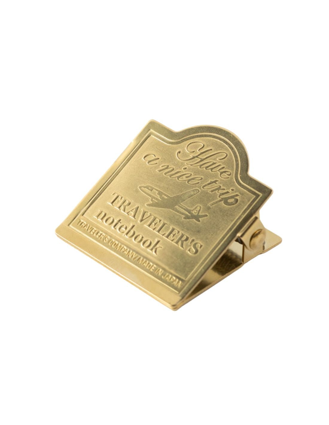 TRAVELER'S notebook 030 - clip avion en laiton - TN Passport size / TN Regular size - - 4902805430906
